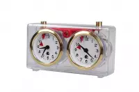 Zegar plastikowy CLASSIC mały, transparentny